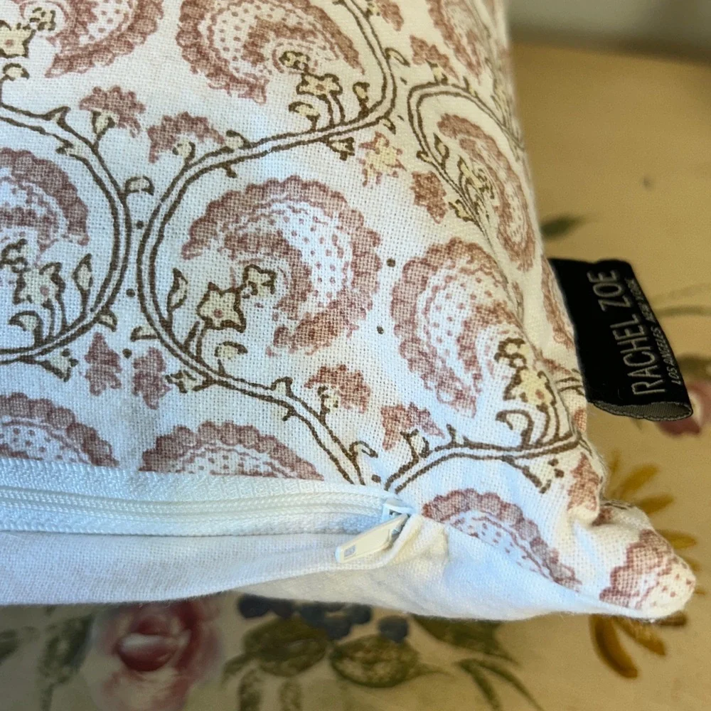 Rachel Zoe Decorative Floral Accent Throw Lumbar Pillow